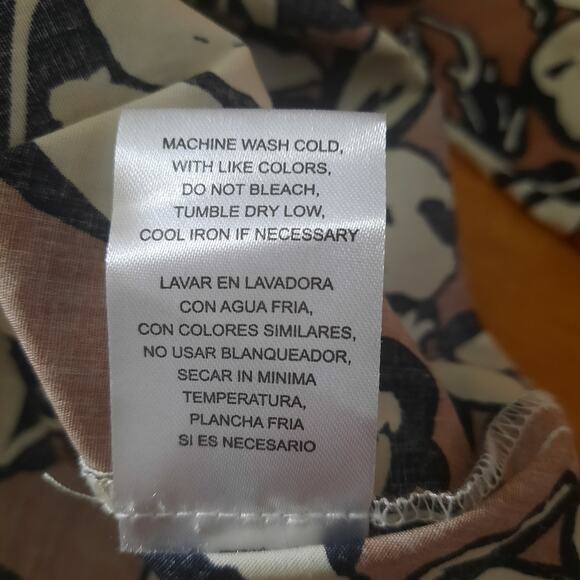 Cynthia Rowley Womens Brown and Black Tiered Floral Print Midi Dress NWOT Size M - Picture 5 of 6